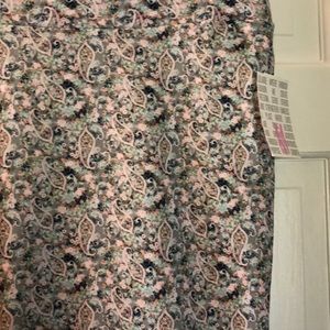 SALE! Lularoe M Cassie, lt blue/white paisley, NWT